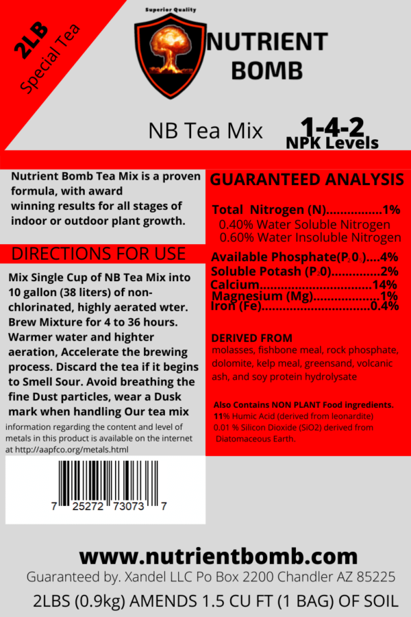 Nutrient Bomb Compost Tea Lable